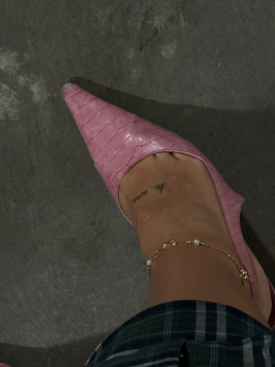 Perlita Bow Anklet