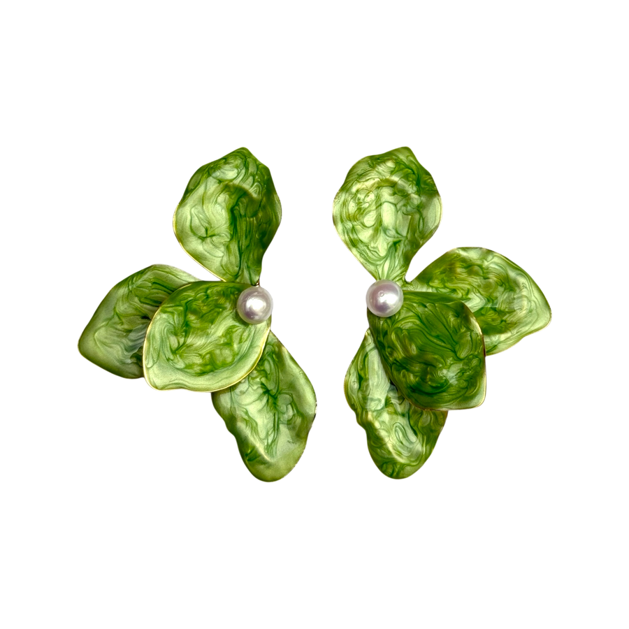 Flor Verde Earrings