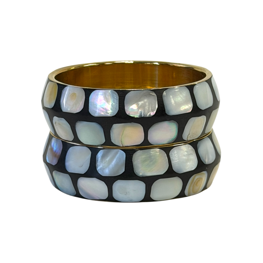 Moon Tile Bangle Set