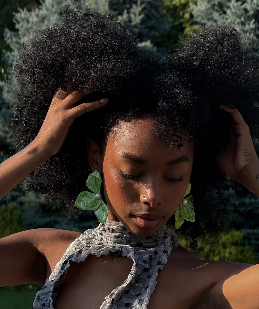 Flor Verde Earrings