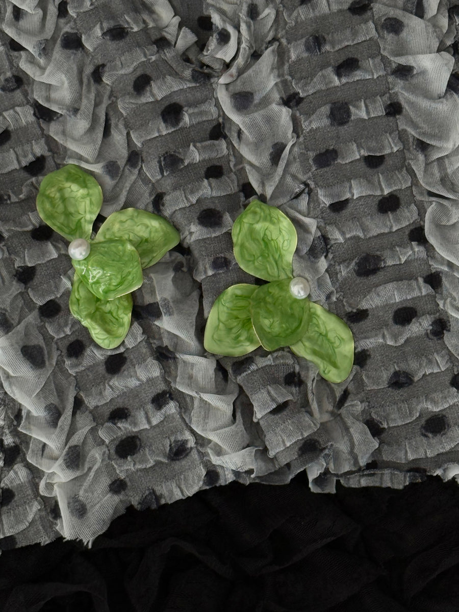Flor Verde Earrings