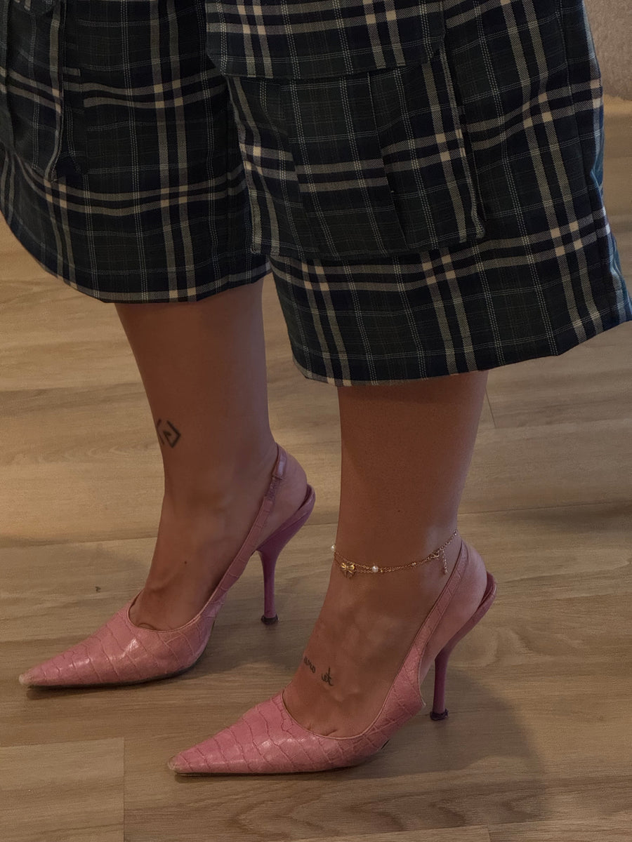 Perlita Bow Anklet