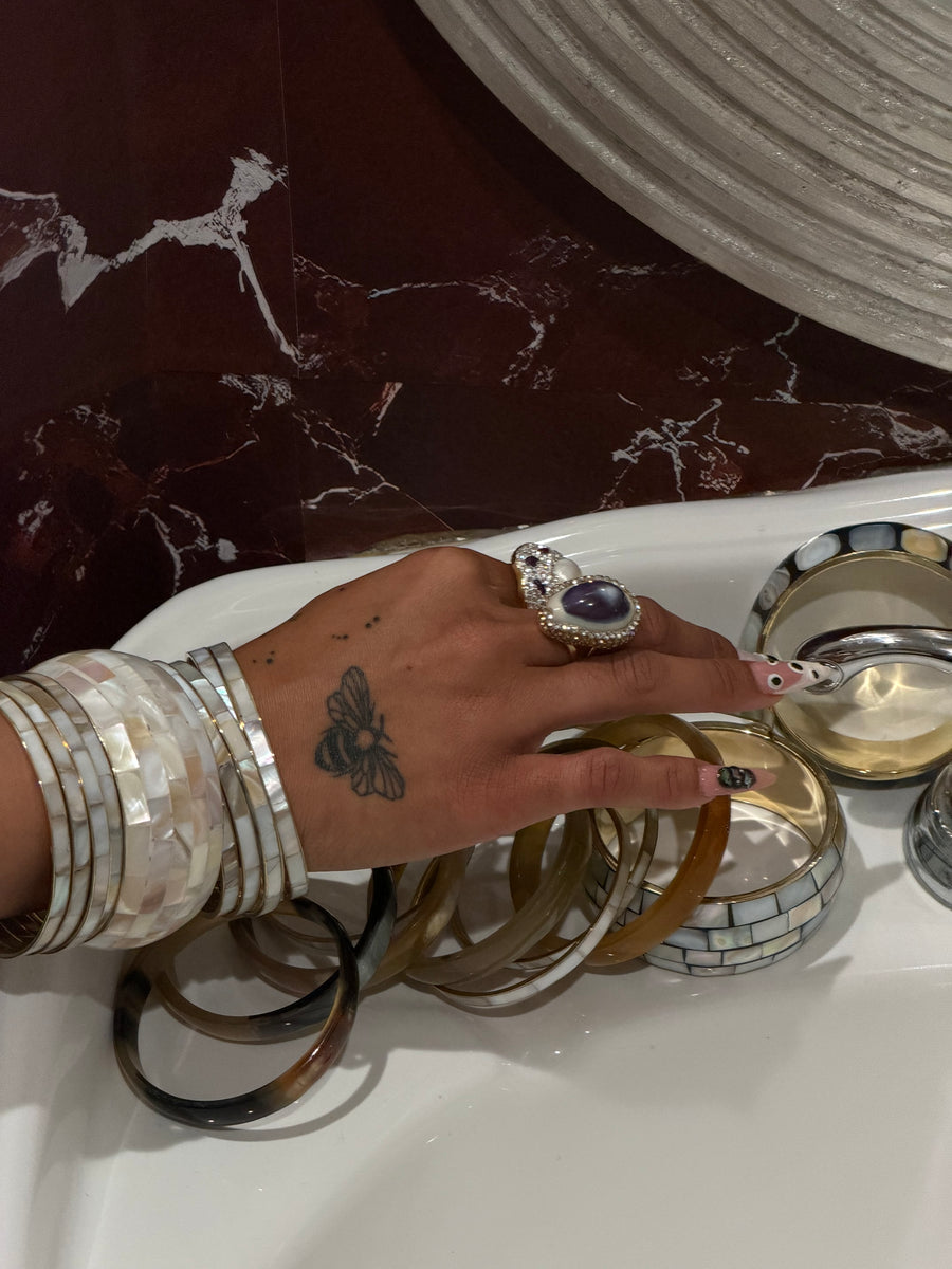 Opal Tile Bangle Set