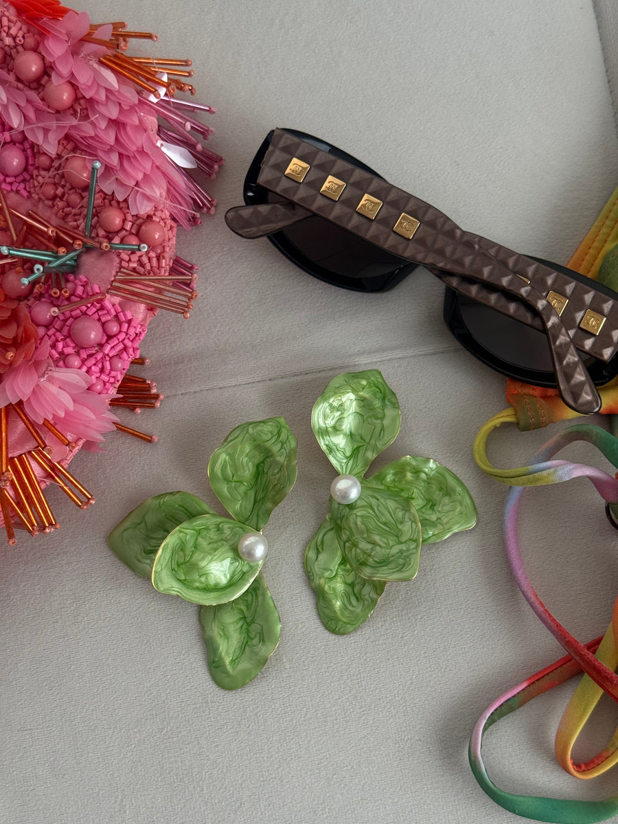 Flor Verde Earrings
