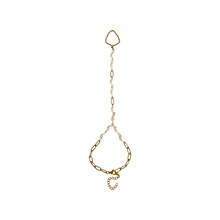 Thick Perlita Hand Chain