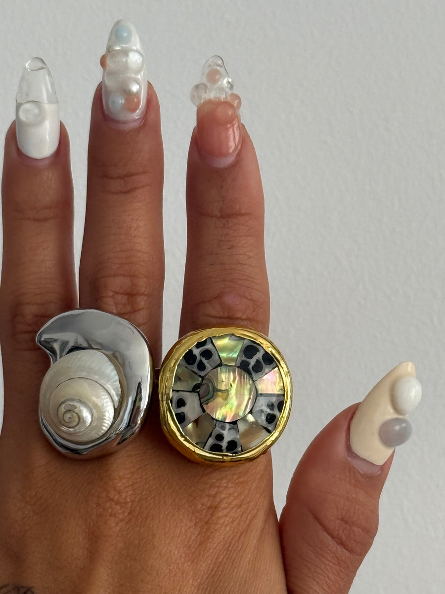 Perla Espiral Ring
