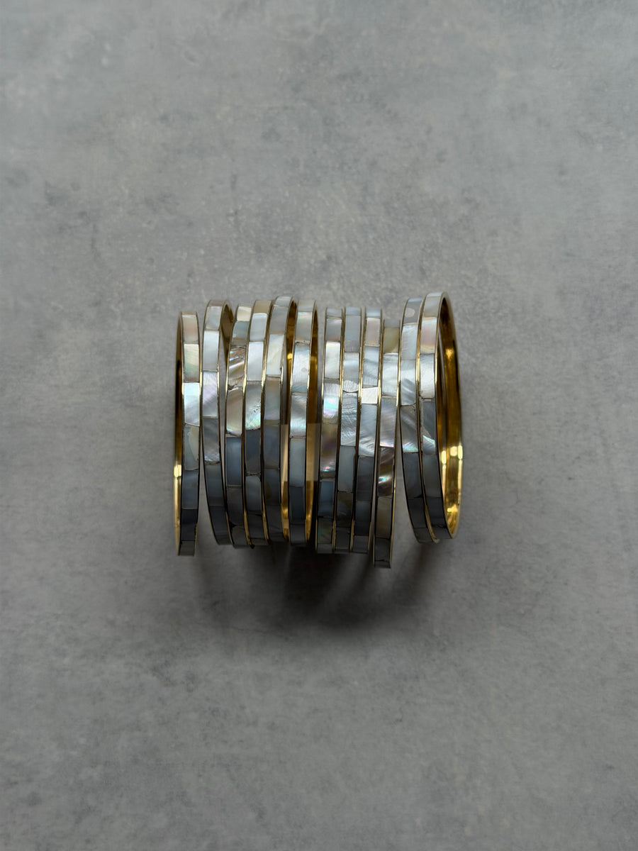 Opal Tile Bangle Set