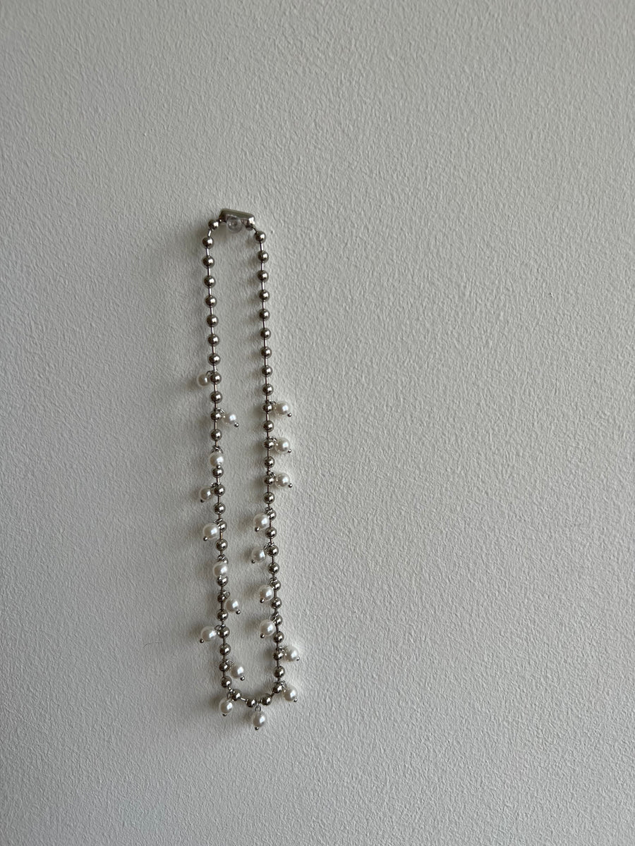 Ball Chain Perlita Necklace